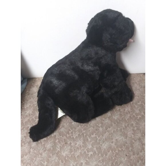 Build A Bear Black Lab Retriever Puppy Dog Plush Labrador Soft Tongue Stuffed EC - Picture 6 of 9
